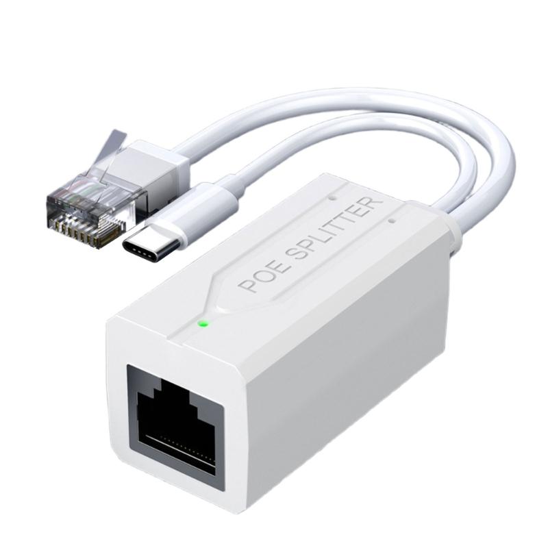 Компактный Poe-сплиттер Micro USB/Type-C, понижающий с 40 В до 5 В, для систем видеонаблюдения