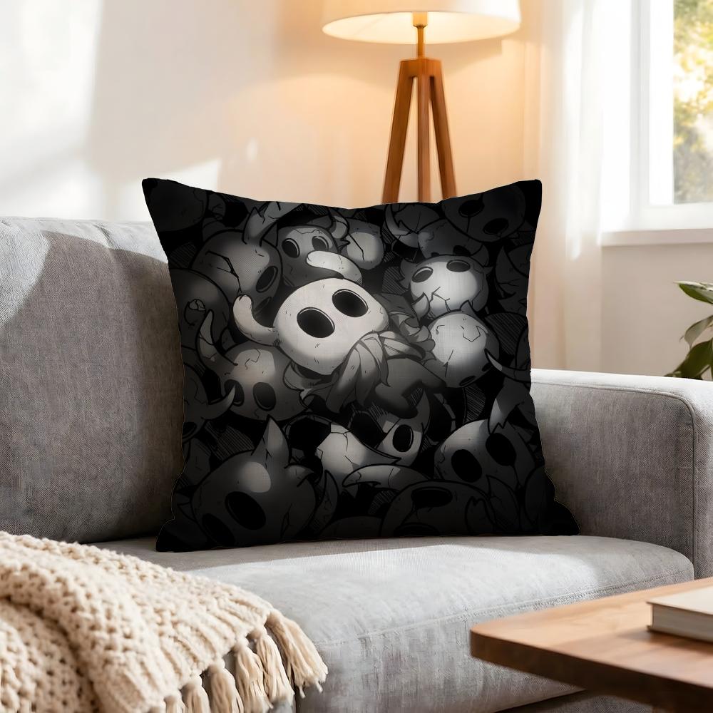 Game Hollow Knight Cushion Cover 1Pcs Decorative Covers Soft Cushion Case For Sofa Couch Decor 40X40 45X45 Pillowcases