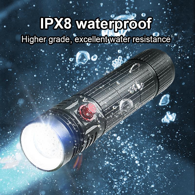 Супер 4000LM профессиональный фонарик для дайвинга 50 м подводный фонарь для дайвинга IPX8 водонепроницаемый фонарь для дайвинга 18650 аккумулятор для охоты
