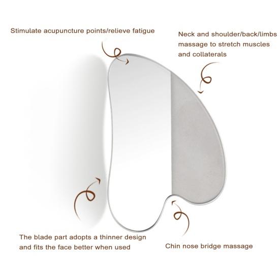 Makeup Stainless Steel Foundation Make-up Shovel Skin Set Eye Cream Facial Mask Spoon Beauty Facial Mask Scraper