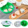 Newest 6 Grids Japanese Onigiri Maker Press Non-sticky DIY Plastic Triangular Sushi Maker Mold Japanese Kitchen Tools Bento Box