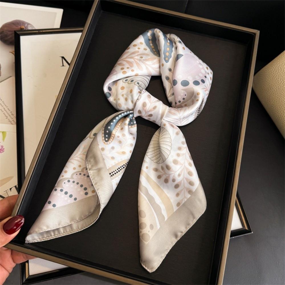 Starfish Silk Square Scarf Satin Neck Hair Tie New Turban Headwrap  Girls