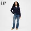 GAP Women's 2025 Winter Logo Embroidered V-Neck Loose Long Sleeve Knit Sweater