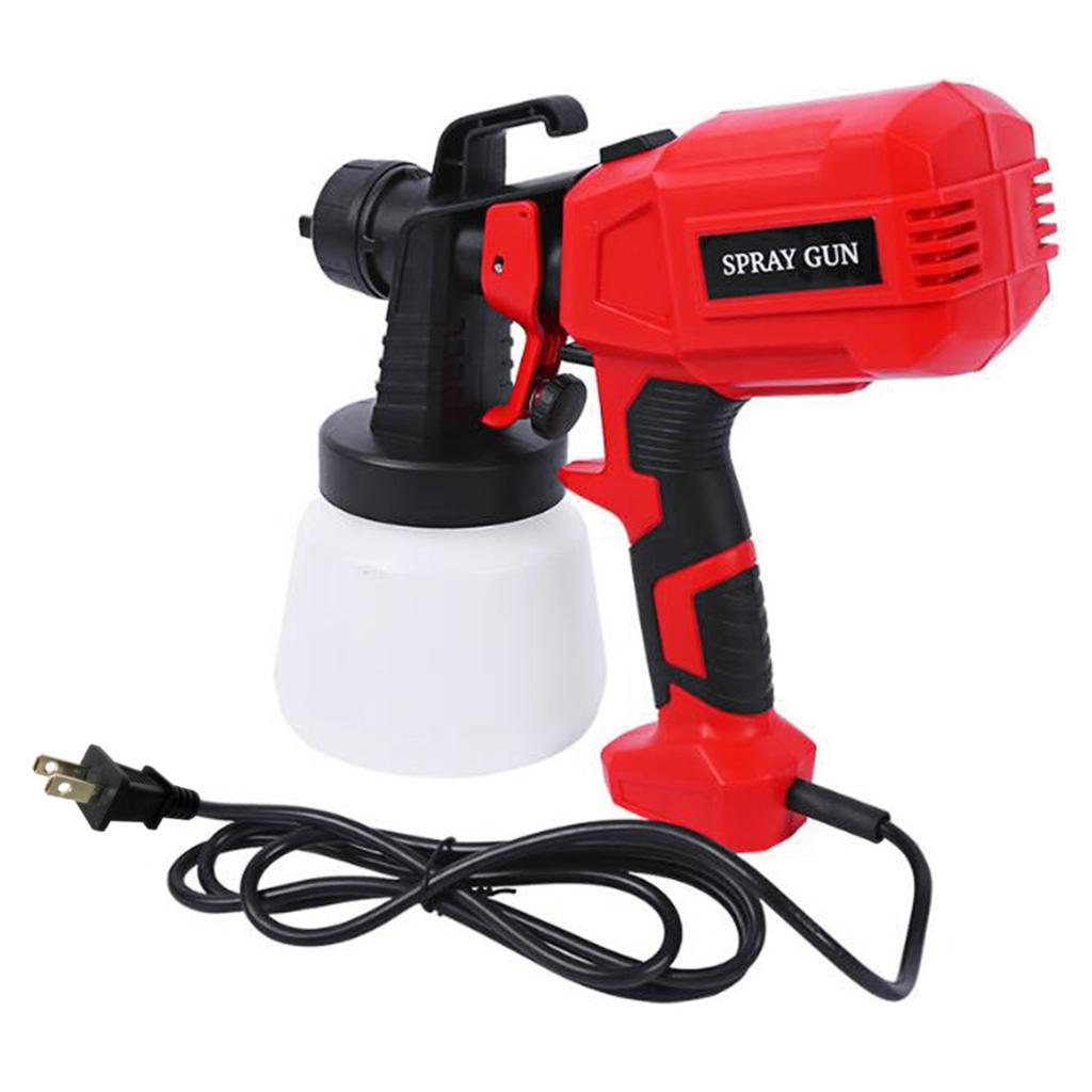 Electric Paint Sprayer with 2.5mm Copper Nozzles 550W 800ml Container for Home Interior and