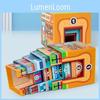 School Hospital Supermarket Wooden Stacked Building Blocks Box Set Toys Children