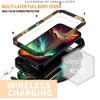 For iPhone 16e 16 15 14 Plus 13 Pro Max Rugged Metal Armor Phone Case Heavy Duty Aluminum Shockproof Cover Gorilla Glass Protect