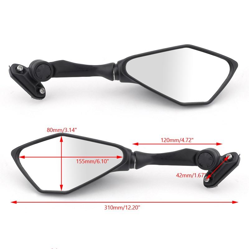 Мотоциклетные зеркала заднего вида для Kawasaki Ninja ZX6R 636 300R EX300 250 2013-2017