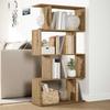 vidaXL Raumteiler-Bücherregal 4 Böden Artisan-Eiche 70x24x129 cm