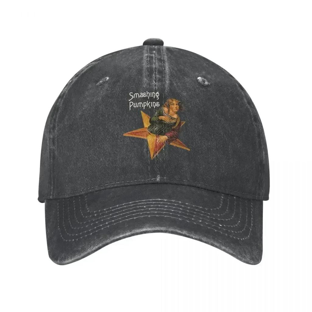 The Smashing Pumpkins Unisex Style Baseball Cap Distressed Denim Hats Fashion Outdoor Summer Adjustable Snapback Hat