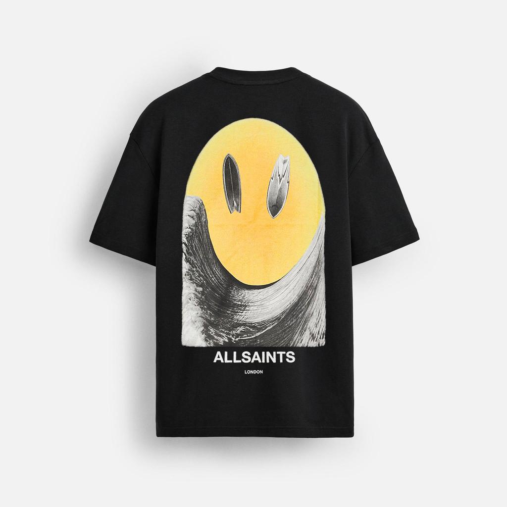 ALLSAINTS PARTY Футболка с принтом Мужская Женская Хлопок Оверсайз Короткий рукав Уличный Хип-Хоп Харадзюку Мода Мужская одежда Футболка