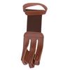 Перчатка для пальцев для стрельбы из лука, регулируемая на 3 пальца, коровья кожа, коричневая, защита пальцев для стрельбы из лука