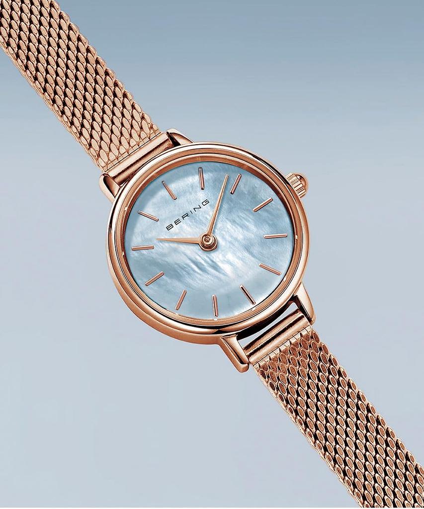 [Bering] Классические мини-часы 11022-360 женские золотые