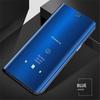 Зеркальный кожаный флип-чехол для Samsung Galaxy S23 S22 S21 Ultra Plus A04s A14 A54 A23 A33 A53 A73 A13 A22 A52S M23 M13 4G 5G Clear View, чехол-подставка для книги