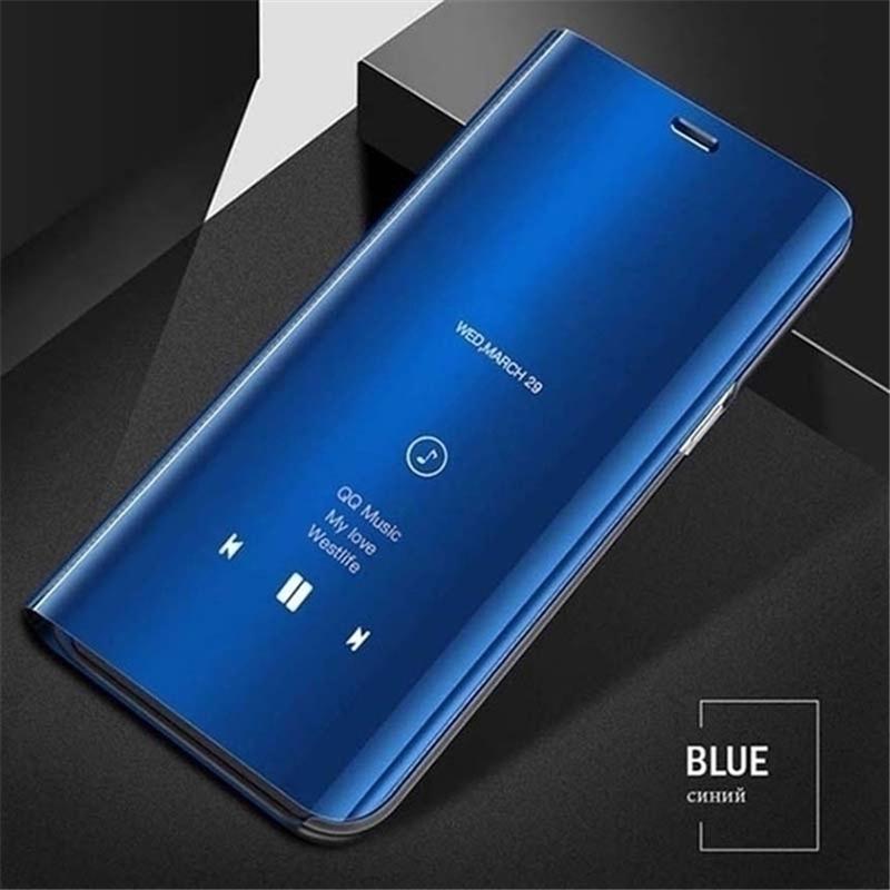 Зеркальный кожаный флип-чехол для Samsung Galaxy S23 S22 S21 Ultra Plus A04s A14 A54 A23 A33 A53 A73 A13 A22 A52S M23 M13 4G 5G Clear View, чехол-подставка для книги