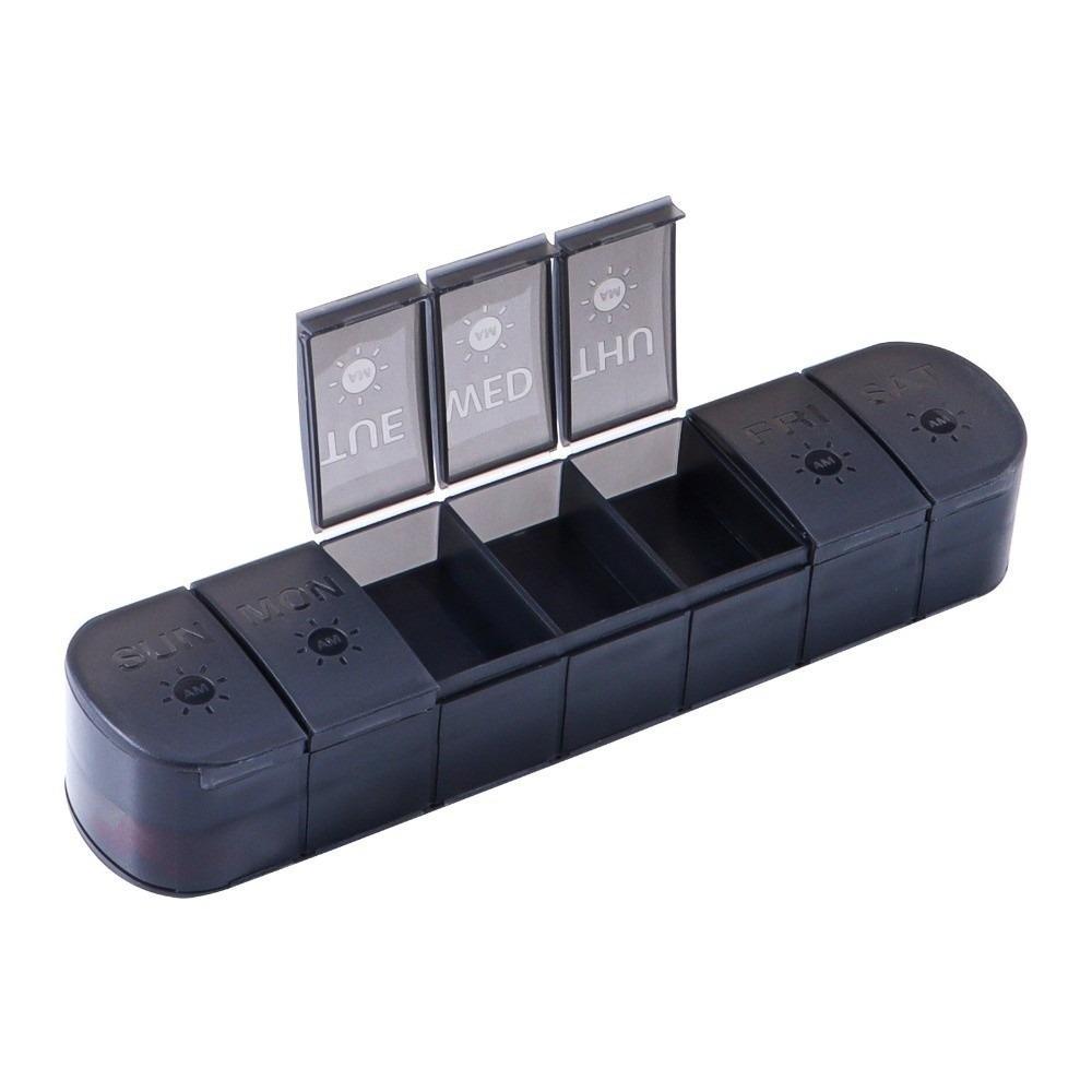 7 Days Vitamin Pill Case Double-Layer Pill Storage Box Weekly Pillbox Tablet Holder Men/Women