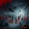 1-5Sets Bloody Horror Halloween Banner Scary  Hanging Decoration for Haunted House Movie Theme Birthday Carnival Party Props