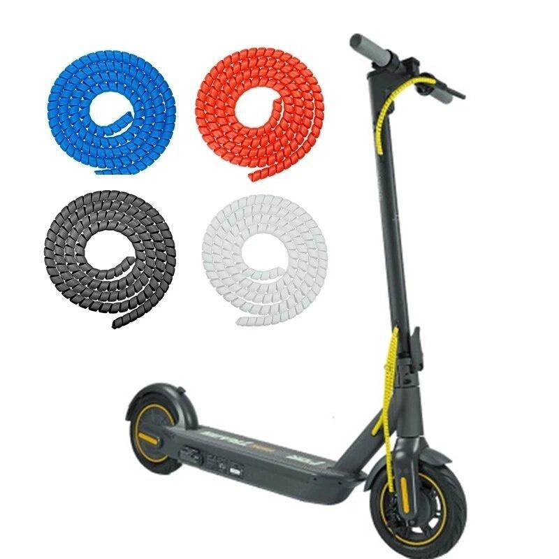 Защита тормозной линии самоката 1 м для электросамоката Ninebot Max, оплетка для трубки линии, обмоточные трубки, общая G30 F25 PRO2 спиральная кабельная трубка