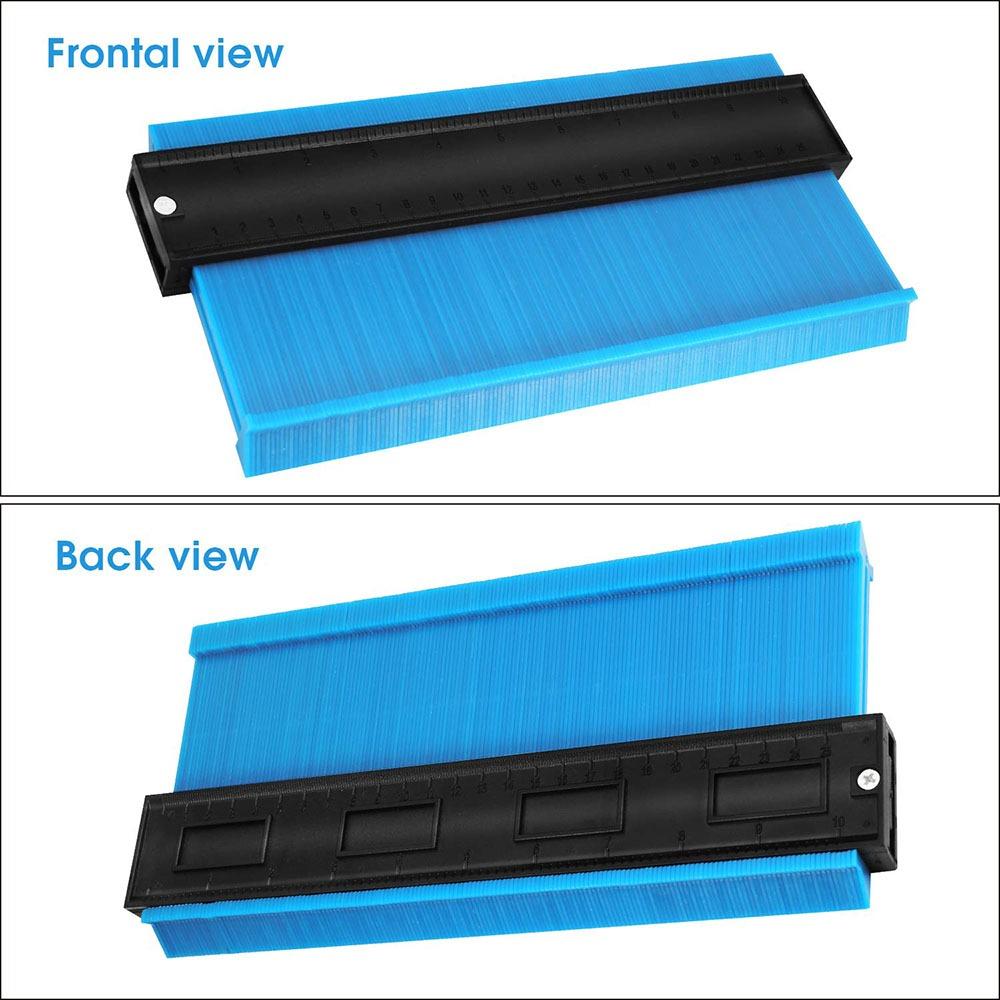 Контурный калибр 10 дюймов, расширительный профильный калибр, измерительная линейка, контурный дубликатор для измерения плитки, ламината, дерева, разметочного инструмента