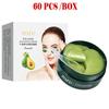 60Pcs Avocado Collagen Eye Mask Moisturizing Eye Mask Remove Dark Circles Anti Age Bag Eye Wrinkle