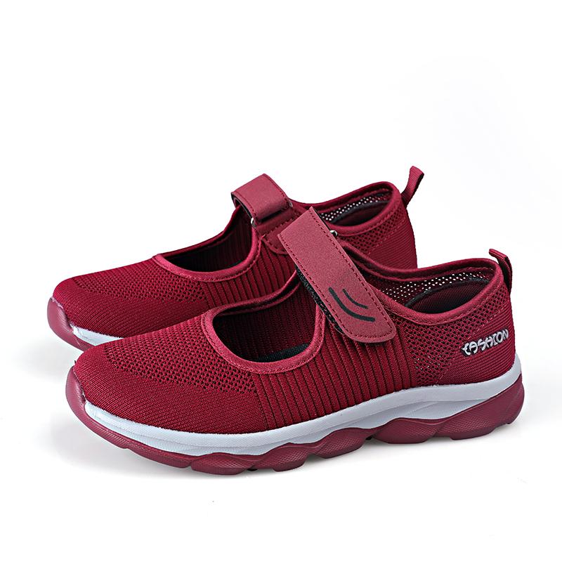 Мода Летняя Мода Женские Балетки Женские Дышащие Сетчатые Повседневные Спортивные Туфли Женские Туфли-лодочки С Перфорацией Повседневная Обувь