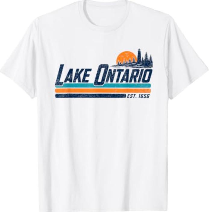 Lake Ontario Scenic Lighthouse Lake Life Est 1656 T-Shirt
