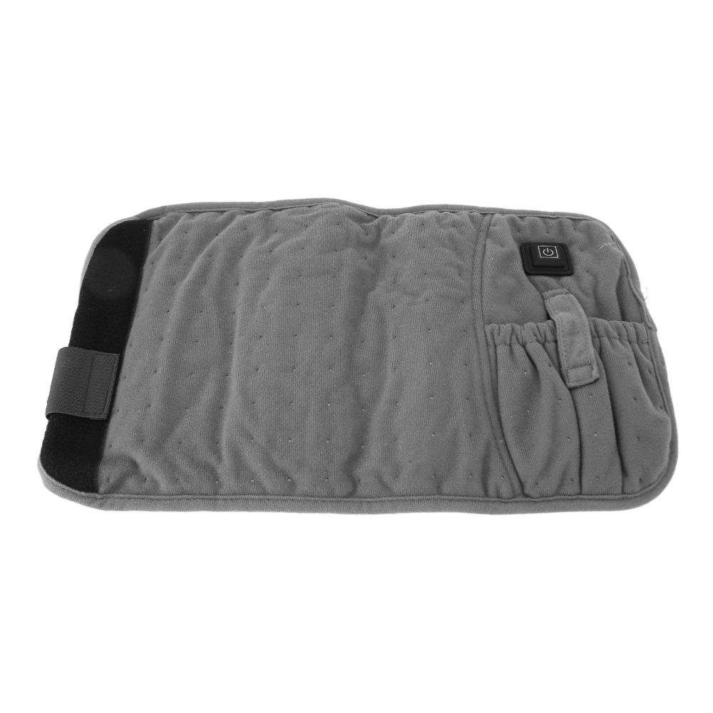 Gray Heated Back Wrap 3 Temperature Settings Waist Heating Pad Portable Heating Pad  Pain Relief