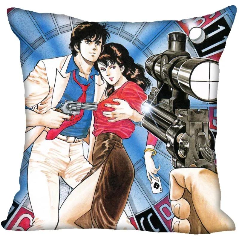 Animation City Hunter Pillow Case For Home Decorative Pillows Cover Invisible Zippered Throw PillowCases 45X45cm
