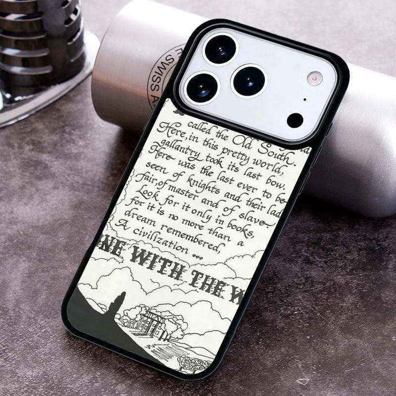 Чехол для телефона «Унесенные ветром» для iPhone 17 16 15 Pro Max Air 14 13 12 11 Plus Ударопрочный чехол