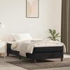 347750 vidaXL Pocket Spring Mattress Black 100x200 Cm Thickness 20 Cm Velvet