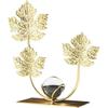 Leaf Sculpture Statue Decor Desktop Ornament Iron Sculptures Art Home Crafts Statues for Living Room Bedroom Office Shelves Decoration(Maple Leaf)