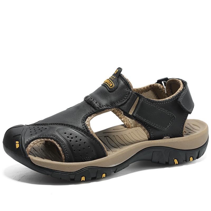 Men's Sandals Summer Breathable Outdoor Casual Shoes Baotou Beach Shoes Thick Bottom Non-slip Men's Shoes