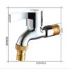Washing Machine Bathroom Faucet: Quick-Open, Wall-Mount, Copper Core, 4-Point Connection