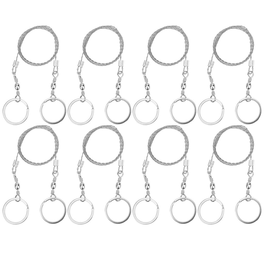 8 шт. Проволочная пила для выживания, походная, наружная, из нержавеющей стали, тросовая цепная пила