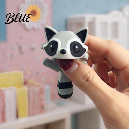 Яркая Детальная Орнамент 3D Печатная Фигурка Енота Декорация с Подвижными Суставами, Милая Артикулированная Игрушка Животное Настольное Украшение, Стресс