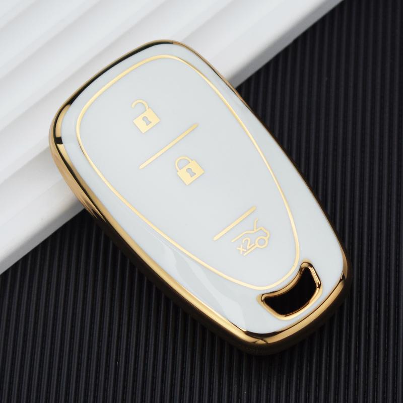 Чехол для дистанционного ключа из ТПУ с 3 кнопками для Chevrolet Onix Equino Orlando Cruze Spark Sonic Camaro Volt Bolt Trax Malibu Blazer Traverse