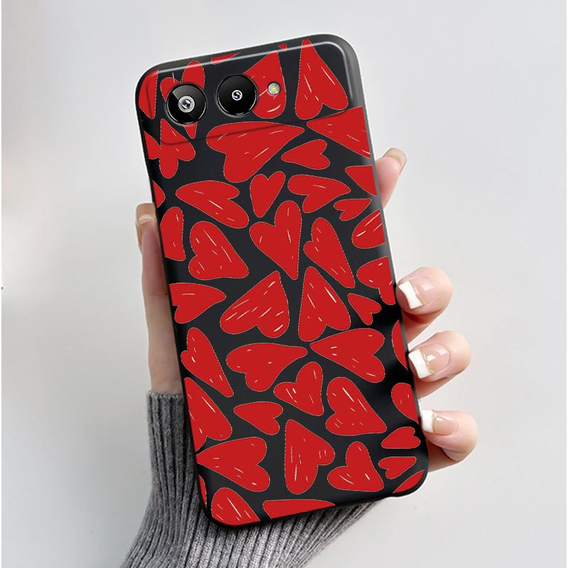 Casing For BLU G95 Case Aesthetic Luxury Cute Cool Boys Girls Pattern Black Matte Soft TPU Silicone Phone Case Back Shell Cover