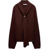 Simple Comfortable Versatile Casual Long Sleeve Sweater Women Sweater Burgundy 02142151-35