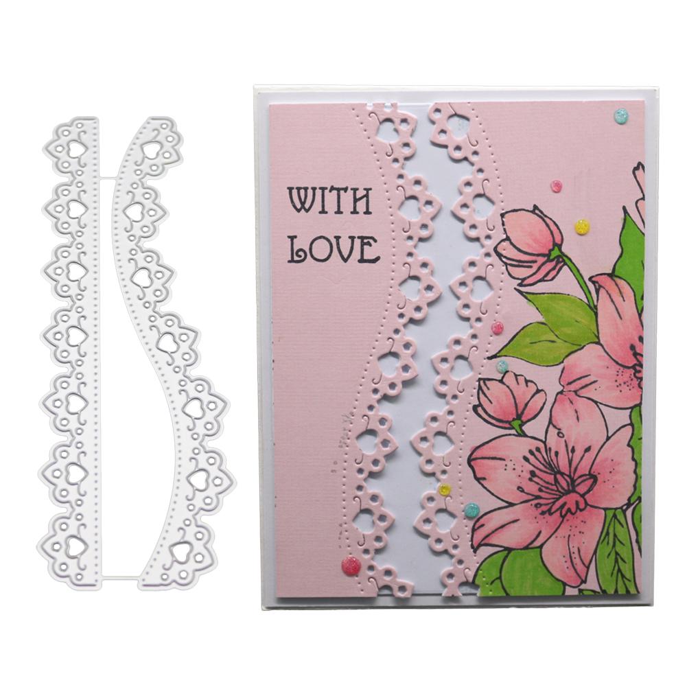 Металлический серебристый трафарет для тиснения, штампы для резки, для скрапбукинга, изготовление открыток из бумаги