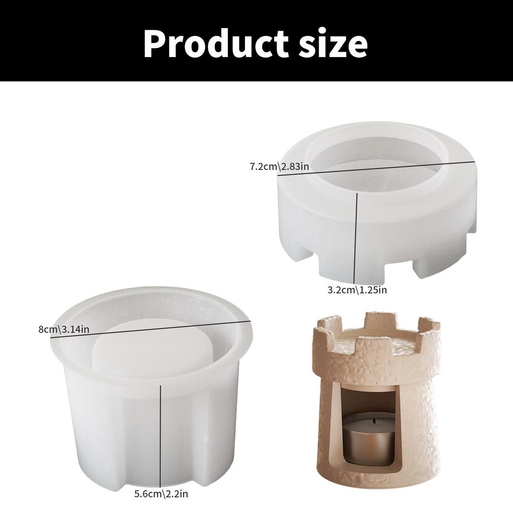 Силиконовый замок подсвечник форма орнамент гипсовые формы силиконовая текстура подходит для изготовления подсвечник орнамент