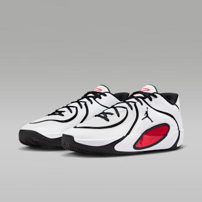 Jordan Tatum 4 Support Rebound Basketball Shoes Men's Black White