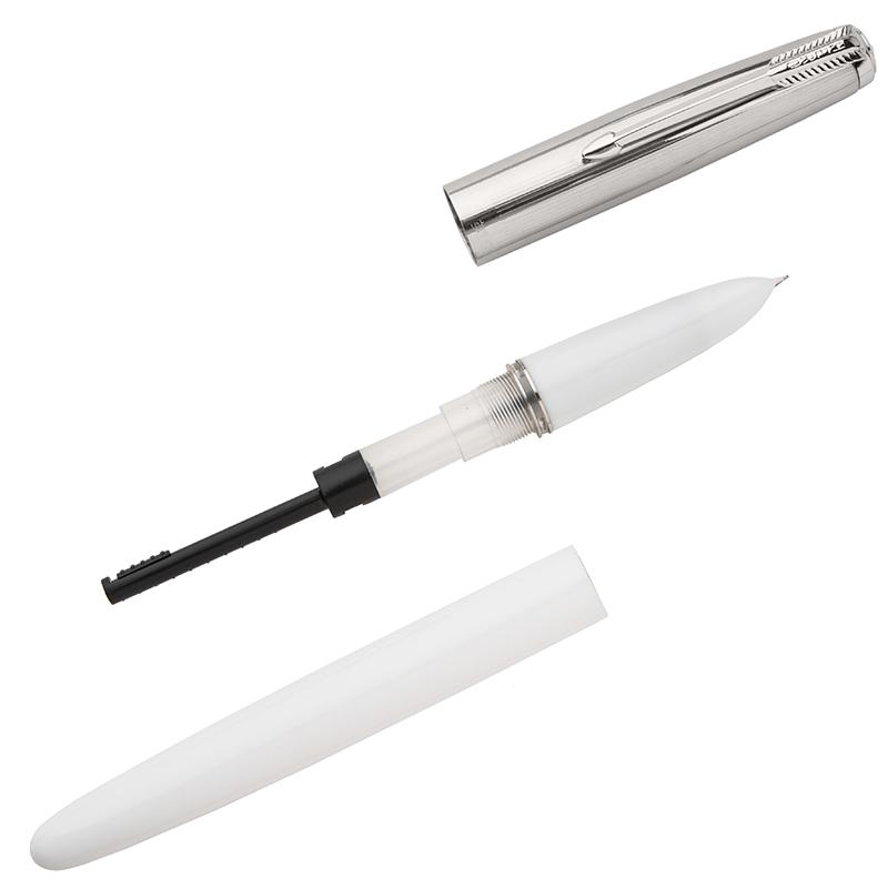 HERO Fountain Pen 616 Upgraded Student Fountain Pen, White, Iridium Nib Ink Pen for Daily Writing And Calligraphy Practice