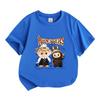 Kids Boys Girls 100% Cotton Crew Neck Short Sleeve T-Shirt, Funny Cute Cartoon Monsters Print Casual Soft Breathable Tee for Daily Wear Summer Tops