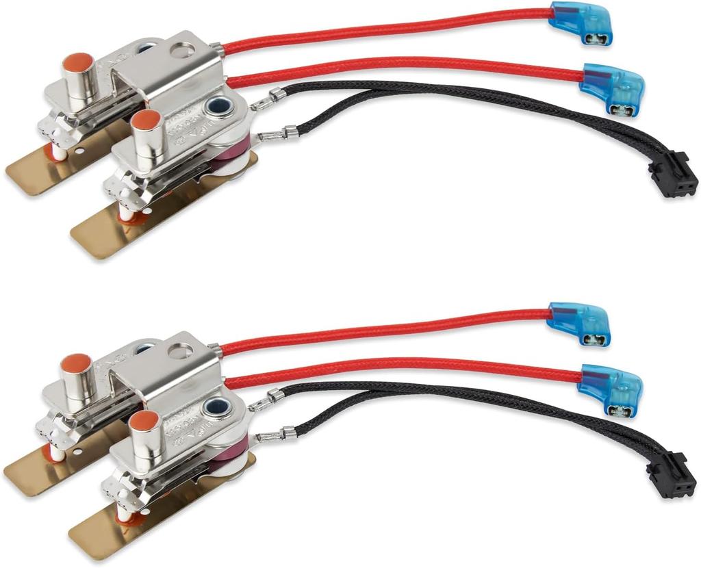 Electric pressure cooker pressure sensor with line pressure switch bimetal thermostat Silver 2 pieces