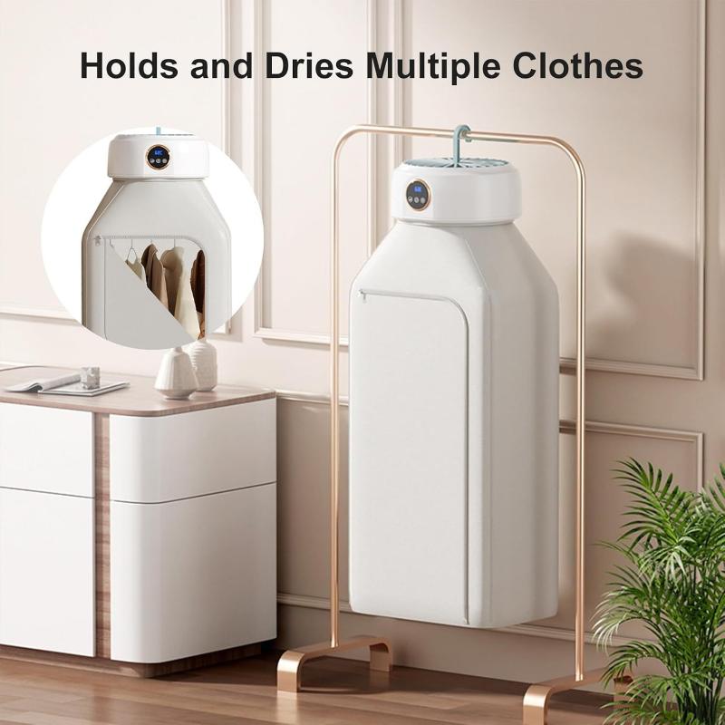Portable folding intelligent dryer,capable of timed drying and sterilization,with drying bag,suitable for home,travel RVs,school