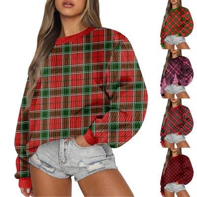 Женский модный повседневный шерстяной трикотажный пуловер с длинным рукавом и круглым вырезом