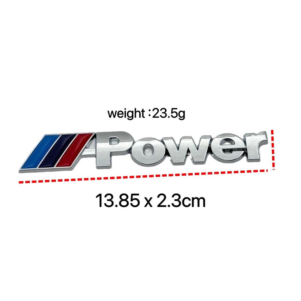RLEB2 1PCS Car Shield Body Trunk Stickers 3D Metal Emblem Decal For BMW M Power E28 E30 E34 E46 E60 E90 F84 M3 M5 X4 X6 1 3 5 6 Series