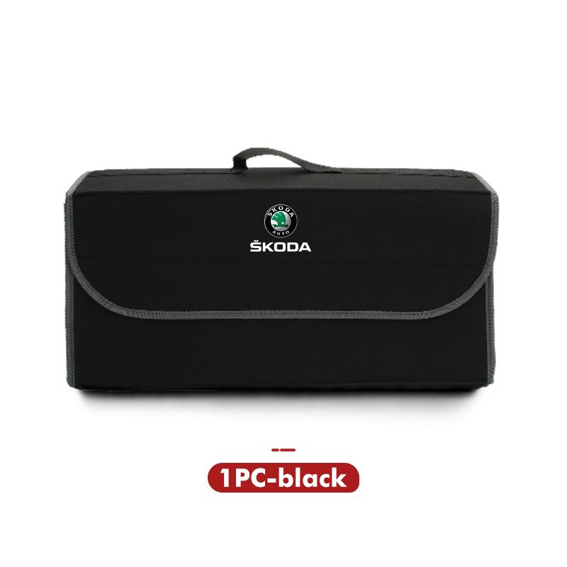 VIJT4 Car Trunk Organizer Storage Box Stowing Tidying Container Bag For Skoda Fabia Kamiq Superb Scala Enyaq-iV MK3 VisionS Yeti
