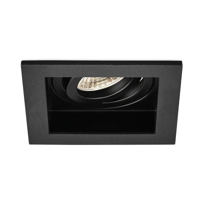 Support de spot Beta R4 carré noir MR16 GU10/GU5.3