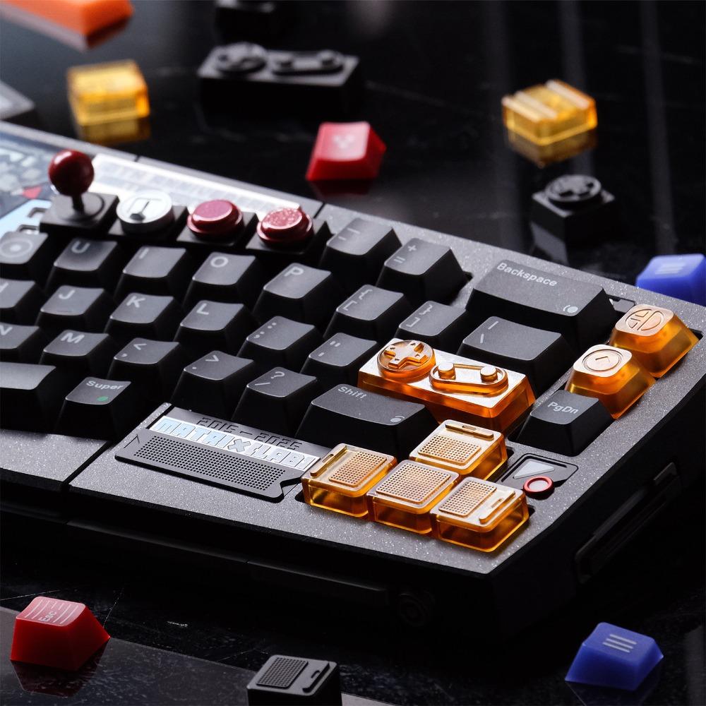 80Retros Игровая Клавиша-Рокер Artisan Keycap PEI/ALU CNC Индивидуальная Клавиша для Механической Клавиатуры ESC Аксессуары Подарки