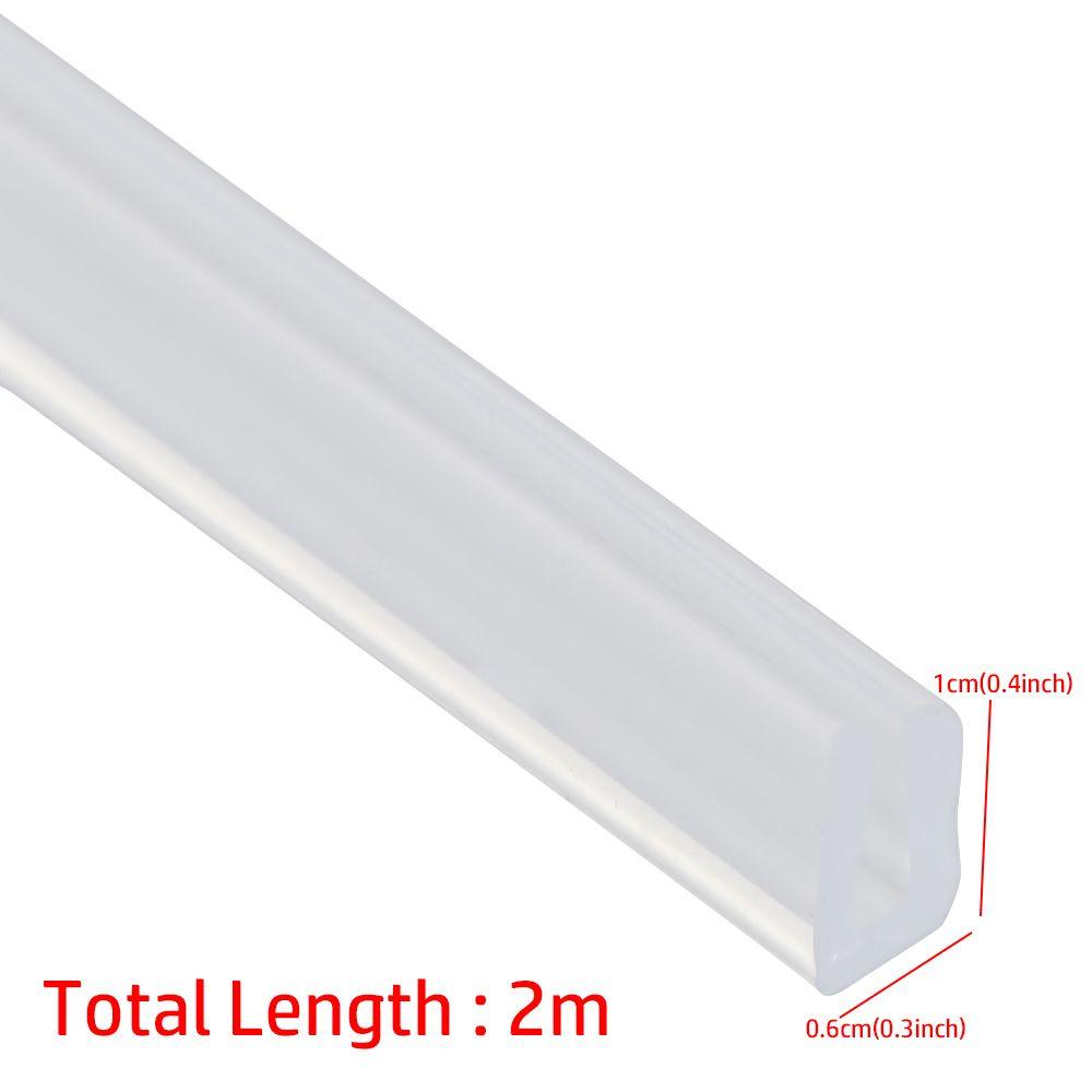 2-метровая U-образная резиновая кромочная лента для душевых дверей и стеклянных кромок